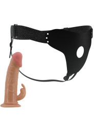 ARNÉS CON DILDO DE CONEJO 19 CM NATURAL PRETTYLOVE DE LA MARCA PRETTY LOVE