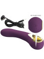 VIBRADOR RECARGABLE ETHAN LILA 12 MODOS CON APP DE LA MARCA PRETTY LOVE SMART