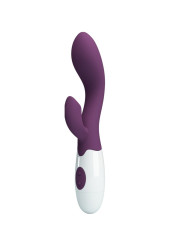 VIBRADOR DUAL PUNTO G Y CLÍTORIS 30 FUNCIONES MORADO DE LA MARCA PRETTY LOVE FLIRTATION