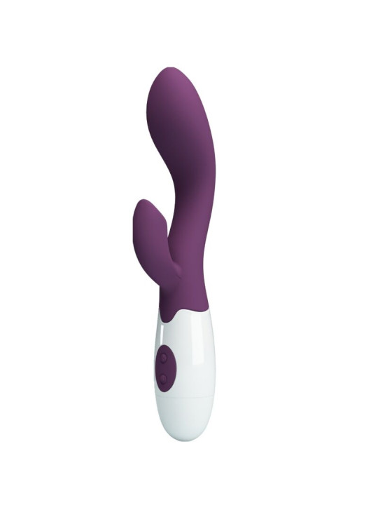 VIBRADOR DUAL PUNTO G Y CLÍTORIS 30 FUNCIONES MORADO DE LA MARCA PRETTY LOVE FLIRTATION