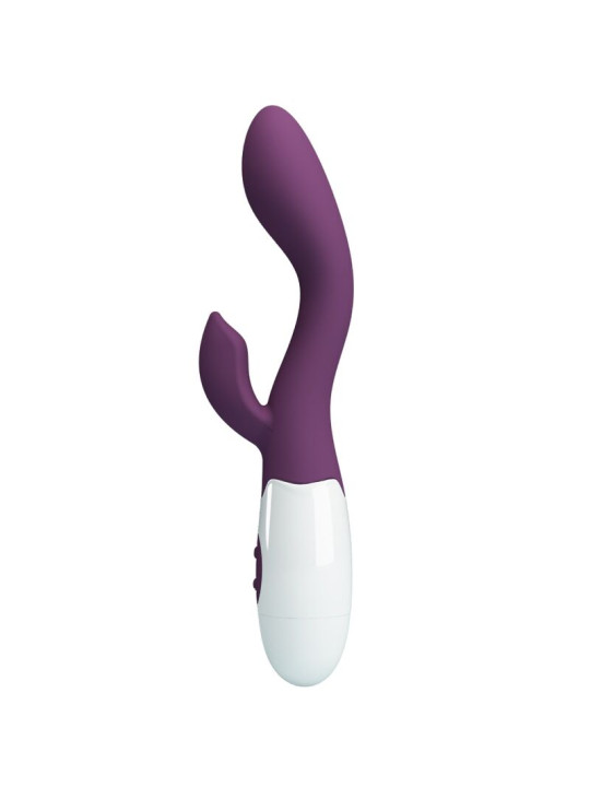 VIBRADOR DUAL PUNTO G Y CLÍTORIS 30 FUNCIONES MORADO DE LA MARCA PRETTY LOVE FLIRTATION