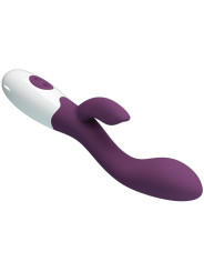 VIBRADOR DUAL PUNTO G Y CLÍTORIS 30 FUNCIONES MORADO DE LA MARCA PRETTY LOVE FLIRTATION