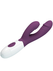 VIBRADOR RABBIT ESTIMULADOR PUNTO G MORADO 7 MODOS DE LA MARCA PRETTY LOVE FLIRTATION