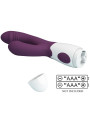 VIBRADOR RABBIT ESTIMULADOR PUNTO G MORADO 7 MODOS DE LA MARCA PRETTY LOVE FLIRTATION