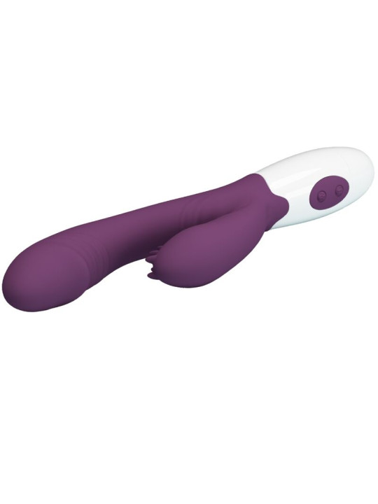 VIBRADOR RABBIT BUTTERFLY KISS ESTIMULADOR PUNTO G MORADO DE LA MARCA PRETTY LOVE FLIRTATION