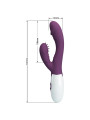 VIBRADOR RABBIT BUTTERFLY KISS ESTIMULADOR PUNTO G MORADO DE LA MARCA PRETTY LOVE FLIRTATION