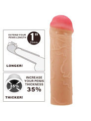 FUNDA PENE EXTENSORA REALISTA NILE  DE LA MARCA PRETTY LOVE MALE