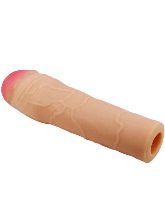 FUNDA EXTENSORA DE PENE REALISTA 2 PULGADAS DE LA MARCA PRETTY LOVE MALE