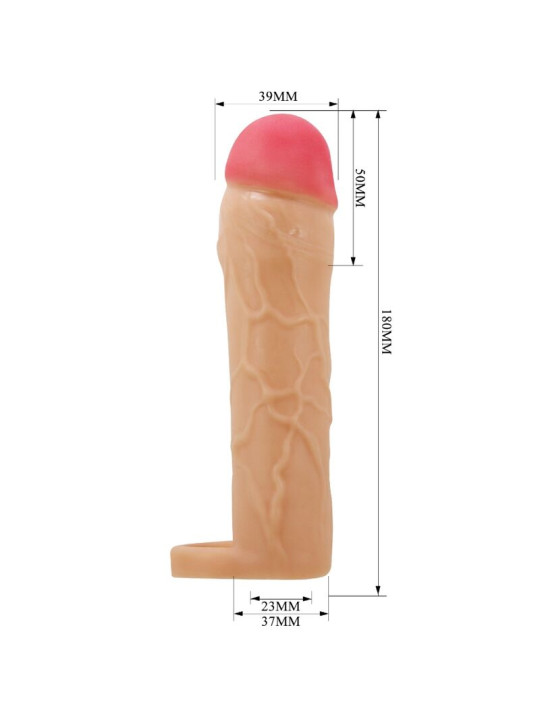 FUNDA DE PENE EXTENSORA HANI TPR NATURAL DE LA MARCA PRETTY LOVE MALE