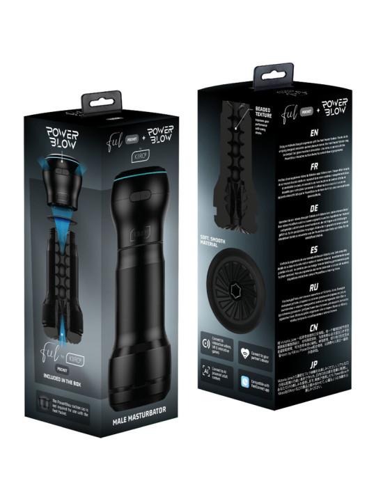 FEEL POCKET MASTURBADOR MASCULINO + POWER BLOW SEXTOY DE LA MARCA KIIROO