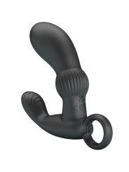 MASAGEADOR VIBRADOR ANAL CAYLA NEGRO 12 MODOS DE LA MARCA PRETTY LOVE