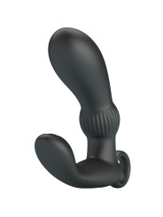 MASAGEADOR VIBRADOR ANAL CAYLA NEGRO 12 MODOS DE LA MARCA PRETTY LOVE