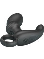 MASAGEADOR VIBRADOR ANAL CAYLA NEGRO 12 MODOS DE LA MARCA PRETTY LOVE