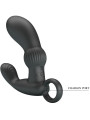 MASAGEADOR VIBRADOR ANAL CAYLA NEGRO 12 MODOS DE LA MARCA PRETTY LOVE