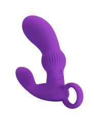VIBRADOR ANAL MASAGEADOR DE PRÓSTATA LILA 12 MODOS DE LA MARCA PRETTY LOVE