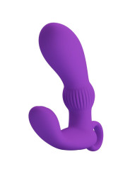 VIBRADOR ANAL MASAGEADOR DE PRÓSTATA LILA 12 MODOS DE LA MARCA PRETTY LOVE