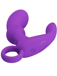 VIBRADOR ANAL MASAGEADOR DE PRÓSTATA LILA 12 MODOS DE LA MARCA PRETTY LOVE
