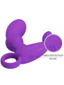 VIBRADOR ANAL MASAGEADOR DE PRÓSTATA LILA 12 MODOS DE LA MARCA PRETTY LOVE