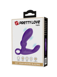 VIBRADOR ANAL MASAGEADOR DE PRÓSTATA LILA 12 MODOS DE LA MARCA PRETTY LOVE