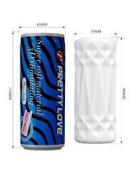 MASTURBADOR MASCULINO 3D EN LATA TPR REALISTA DE LA MARCA PRETTY LOVE MALE