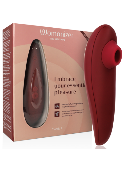 ESTIMULADOR CLITORIS WOMANIZER CLASSIC 2 BURDEOS DE LA MARCA WOMANIZER