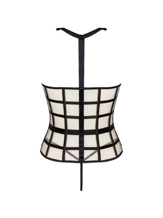 CORSÉ SEXY LIVCO CON TANGA NEGRO Y BEIGE S/M DE LA MARCA LIVCO CORSETTI SETS