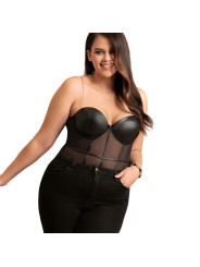BODY TIRANTAS METÁLICO TRANSPARENTE SUBBLIME NEGRO DE LA MARCA SUBBLIME BODIES