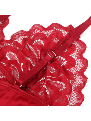 BABYDOLL ENCAJE ROJO FLORAL SUBBLIME S/M DE LA MARCA SUBBLIME BABYDOLLS