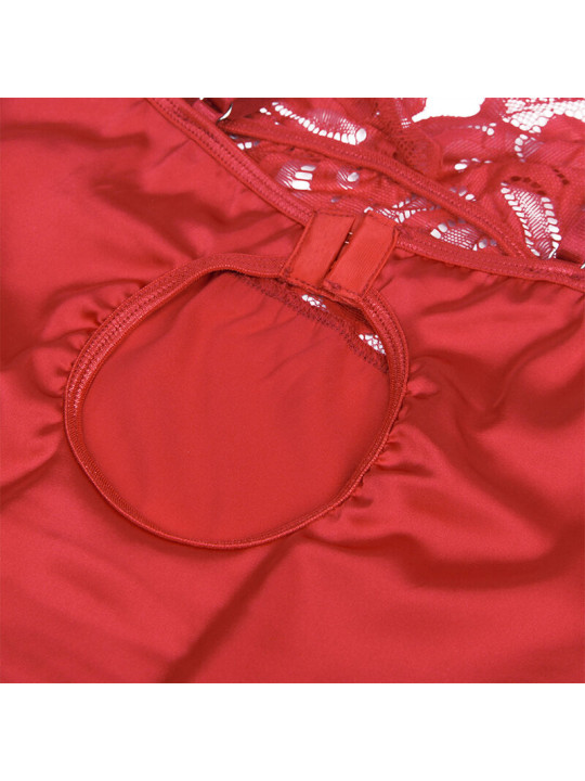 BABYDOLL ENCAJE ROJO FLORAL SUBBLIME S/M DE LA MARCA SUBBLIME BABYDOLLS