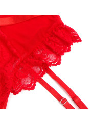 TEDDY SEXY CON LIGAS Y ENCAJE ROJO SUBBLIME S/M DE LA MARCA SUBBLIME BODIES