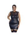 VESTIDO SEXY DE CUERO Y ENCAJE NEGRO SUBBLIME DE LA MARCA SUBBLIME DRESSES