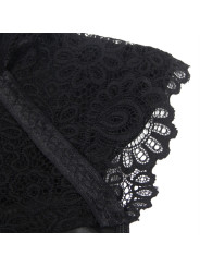 VESTIDO SEXY DE CUERO Y ENCAJE NEGRO SUBBLIME DE LA MARCA SUBBLIME DRESSES