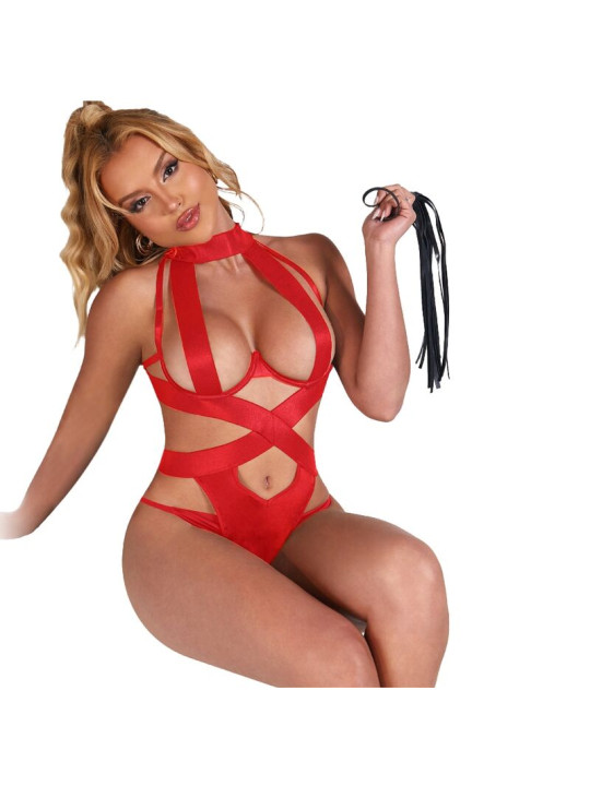BODY SEXY CON ARNÉS ROJO SUBBLIME - HALTER S/M DE LA MARCA SUBBLIME BODIES