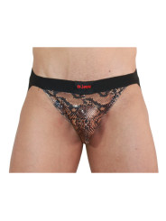 JOCKSTRAP BURN SNAKE NEGRO S - DISEÑO SEXY Y TRANSPIRABLE DE LA MARCA BURN