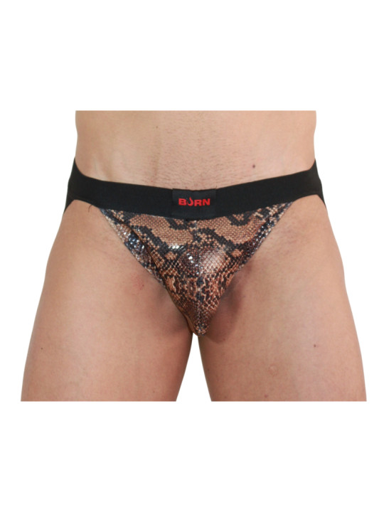 JOCKSTRAP BURN SNAKE NEGRO S - DISEÑO SEXY Y TRANSPIRABLE DE LA MARCA BURN