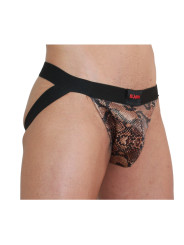JOCKSTRAP BURN SNAKE NEGRO S - DISEÑO SEXY Y TRANSPIRABLE DE LA MARCA BURN