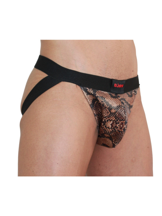 JOCKSTRAP BURN SNAKE NEGRO S - DISEÑO SEXY Y TRANSPIRABLE DE LA MARCA BURN