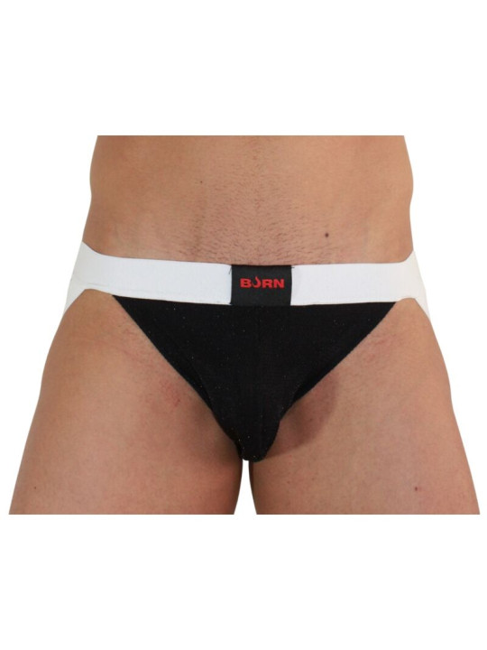 JOCKSTRAP BURN BRILLANTE NEGRO BLANCO TALLA S DE LA MARCA BURN