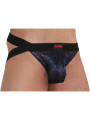 JOCKSTRAP BRILLANTE BURN AZUL Y NEGRO TALLA S DE LA MARCA BURN