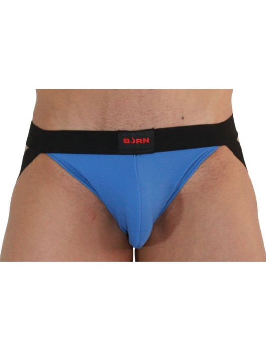 JOCKSTRAP BURN AZUL/NEGRO - DISEÑO SENSUAL Y TRANSPIRABLE DE LA MARCA BURN