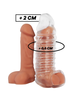 FUNDA DE PENE V11 TRANSPARENTE PARA AUMENTAR GROSOR DE LA MARCA VIRILXL