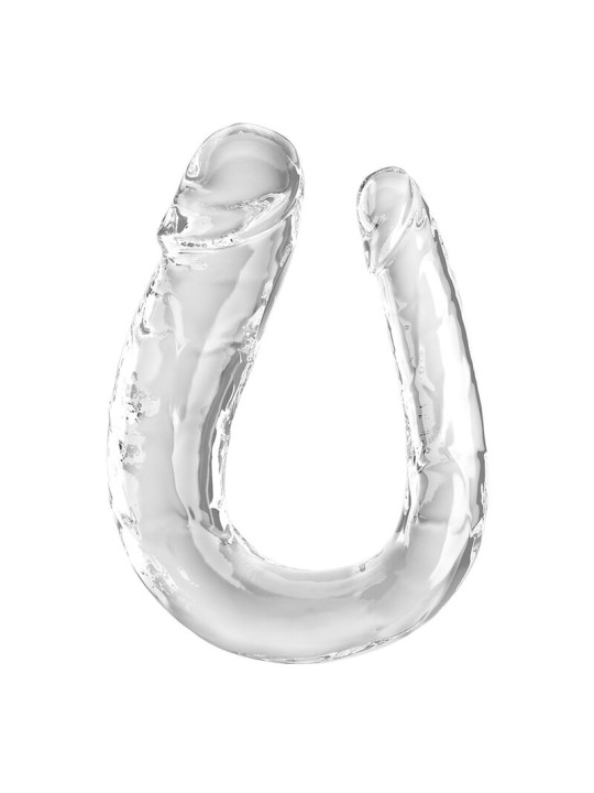 DILDO DOBLE TRANSPARENTE KING COCK 44 CM REALISTA DE LA MARCA KING COCK