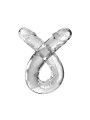 DILDO DOBLE TRANSPARENTE 46 CM REALISTA KING COCK DE LA MARCA KING COCK
