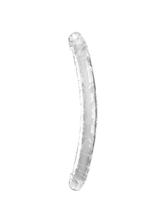 DILDO DOBLE TRANSPARENTE 46 CM REALISTA KING COCK DE LA MARCA KING COCK