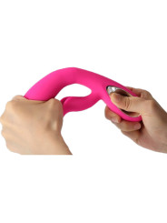 VIBRADOR DARO IMPERMEABLE 36 MODOS RECARGABLE FUCSIA DE LA MARCA ARMONY VIBRATORS