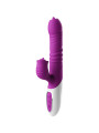 VIBRADOR THRUSTING DOBLE LENGUA CON EFECTO CALOR VIOLETA DE LA MARCA ARMONY VIBRATORS