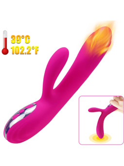 VIBRADOR FLEXIBLE EFECTO CALOR ARMONY - 10 MODOS FUCSIA DE LA MARCA ARMONY VIBRATORS