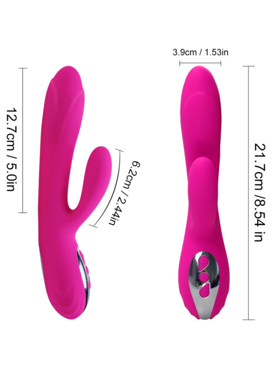 VIBRADOR FLEXIBLE EFECTO CALOR ARMONY - 10 MODOS FUCSIA DE LA MARCA ARMONY VIBRATORS