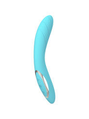 VIBRADOR ELIZABETH SILICONA AZUL RECARGABLE 36 MODOS DE LA MARCA ARMONY VIBRATORS