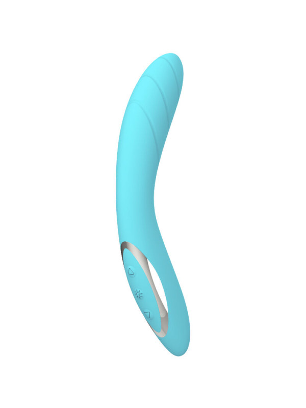 VIBRADOR ELIZABETH SILICONA AZUL RECARGABLE 36 MODOS DE LA MARCA ARMONY VIBRATORS